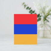 Carte Postale Drapeau de l'Arménie (Debout devant)