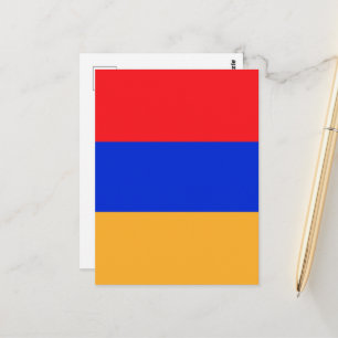 Carte Postale Drapeau de l'Arménie