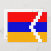 Carte Postale Drapeau de l'Artsakh (Haut-Karabakh) (Devant / Derrière)