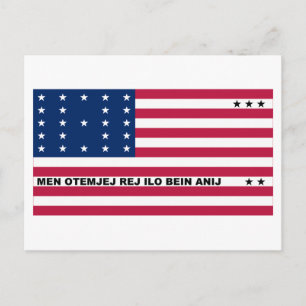 Carte Postale Drapeau de l'atoll de Bikini
