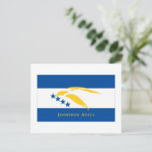 Carte Postale Drapeau de l'atoll de Johnston (Debout devant)