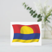 Carte postale Drapeau de l'atoll Palmyra (Debout devant)