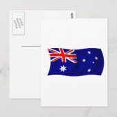 Carte Postale Drapeau de l'Australie (Devant / Derrière)