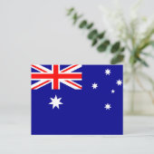 Carte Postale Drapeau de l'Australie (Debout devant)