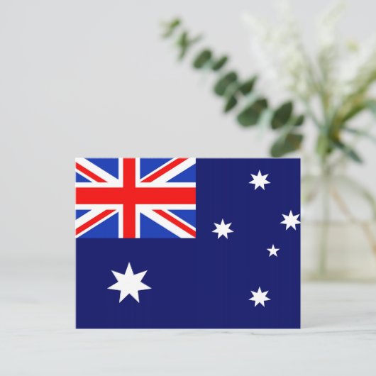 Carte Postale Drapeau de l'Australie (Debout devant)