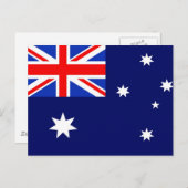 Carte Postale Drapeau de l'Australie (Devant / Derrière)