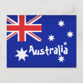 Carte Postale Drapeau de l'Australie (Devant)