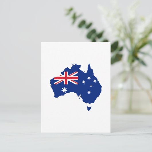 Carte Postale drapeau de l'Australie (Debout devant)