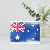 Carte Postale Drapeau de l'Australie Fondu (Debout devant)