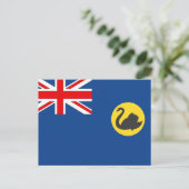 Carte Postale Drapeau de l'Australie occidentale (Debout devant)