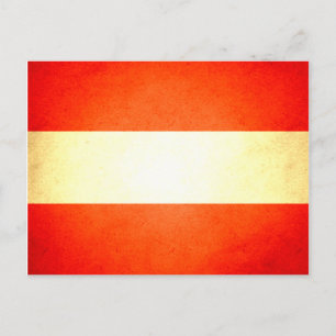 Carte Postale Drapeau de l'Autriche