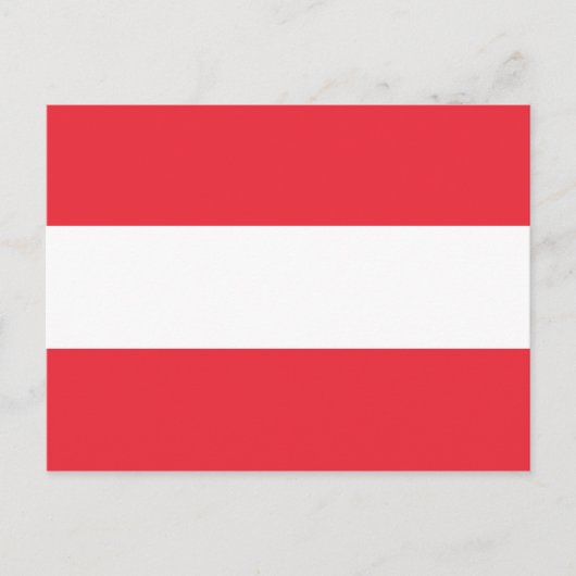 Carte Postale Drapeau de l'Autriche (Devant)