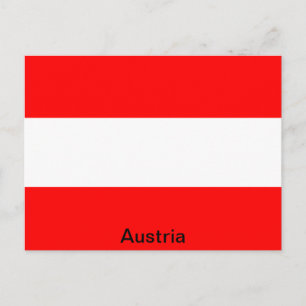 Carte Postale Drapeau de l'Autriche