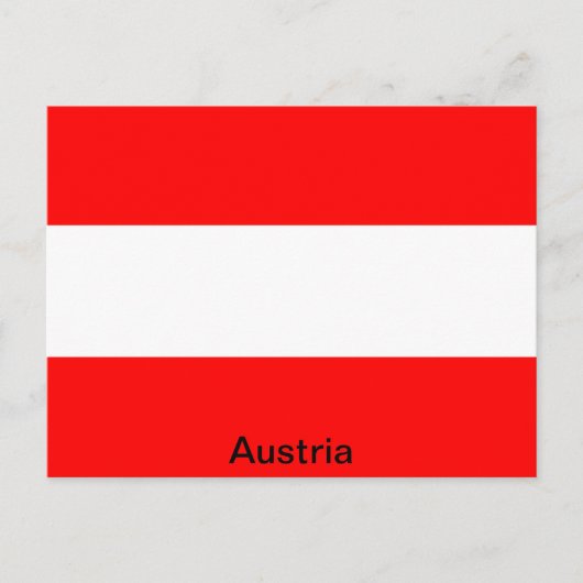 Carte Postale Drapeau de l'Autriche (Devant)