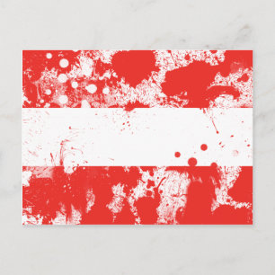 Carte Postale Drapeau de l'Autriche