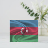 Carte Postale Drapeau de l'Azerbaïdjan (Debout devant)