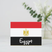 Carte Postale Drapeau de l'Égypte (Debout devant)