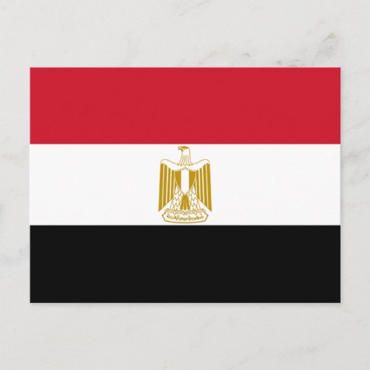 Carte Postale Drapeau de l'Égypte (Devant)