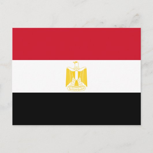 Carte Postale Drapeau de l'Égypte (Devant)