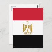 Carte Postale Drapeau de l'Égypte (Devant / Derrière)
