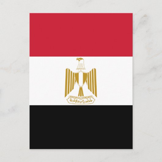 Carte Postale Drapeau de l'Égypte (Devant)