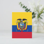 Carte Postale Drapeau de l'Équateur (Debout devant)
