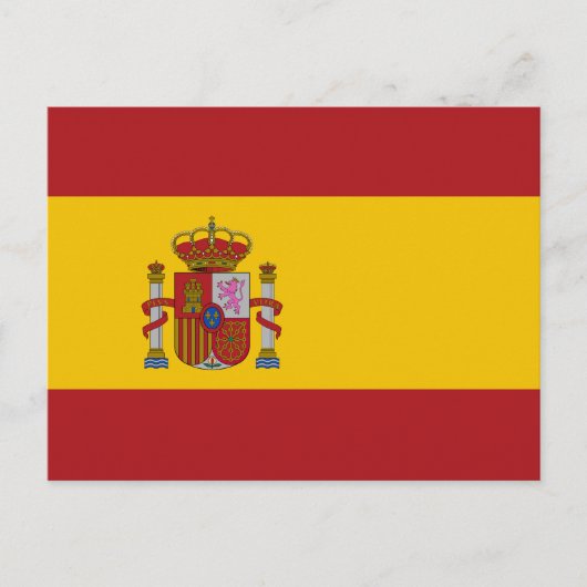 Carte Postale Drapeau de l'Espagne (Devant)