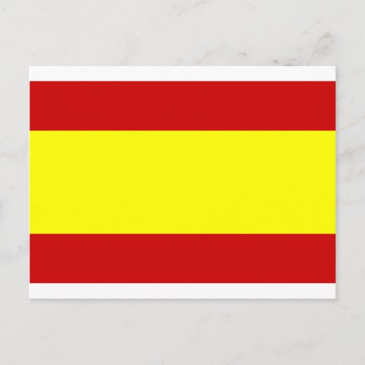 Carte Postale Drapeau de l'Espagne (Devant)