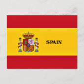 Carte Postale Drapeau de l'Espagne (Devant)