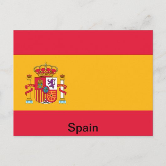 Carte Postale Drapeau de l'Espagne (Devant)