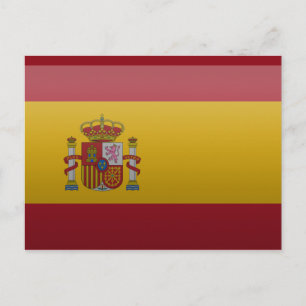 Carte Postale Drapeau de l'Espagne.