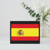 Carte Postale Drapeau de l'Espagne (Debout devant)