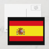 Carte Postale Drapeau de l'Espagne (Devant / Derrière)