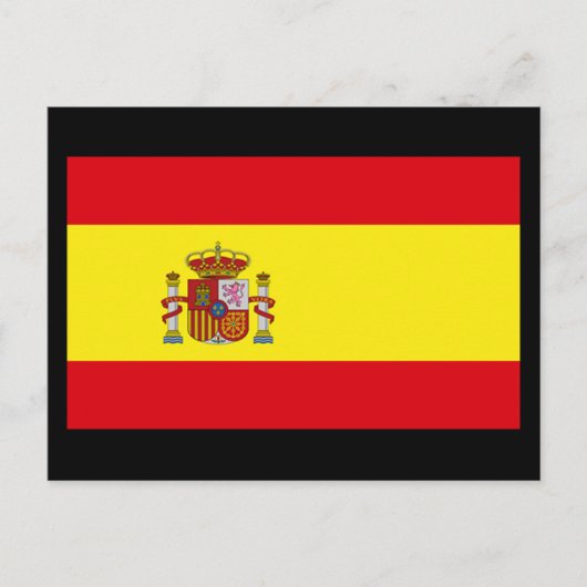 Carte Postale Drapeau de l'Espagne (Devant)