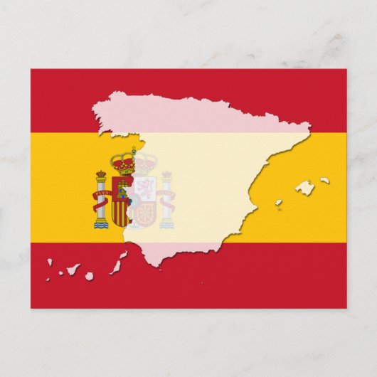 Carte postale drapeau de l'Espagne (Devant)