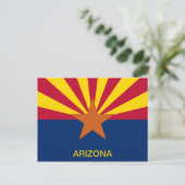Carte Postale Drapeau de l'État d'Arizona (Debout devant)