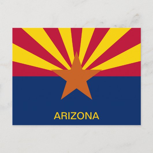 Carte Postale Drapeau de l'État d'Arizona (Devant)
