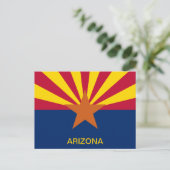 Carte Postale Drapeau de l'État d'Arizona (Debout devant)