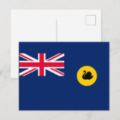 Carte Postale Drapeau de l'État d'Australie-Occidentale (Devant / Derrière)