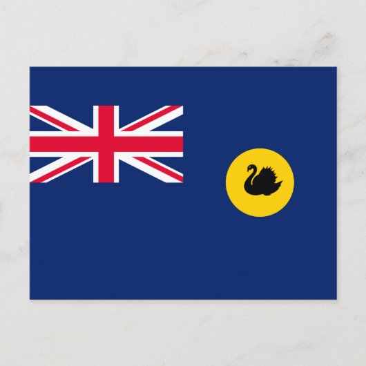 Carte Postale Drapeau de l'État d'Australie-Occidentale (Devant)