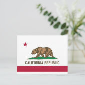 Carte Postale Drapeau de l'État de Bear en Californie (Debout devant)