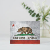 Carte Postale Drapeau de l'État de Californie (Debout devant)