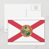 Carte Postale Drapeau de l'État de Floride (Devant / Derrière)
