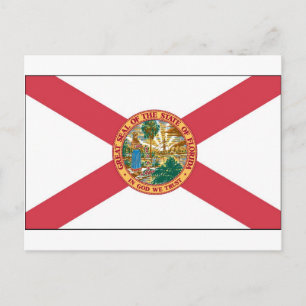 Carte Postale Drapeau de l'État de Floride