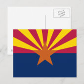 Carte Postale Drapeau de l'État de l'Arizona (Devant / Derrière)
