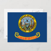 Carte Postale Drapeau de l'État de l'Idaho (Devant / Derrière)