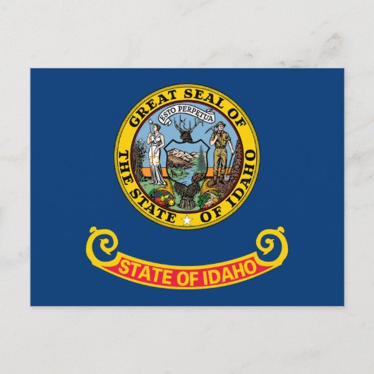 Carte Postale Drapeau de l'État de l'Idaho (Devant)