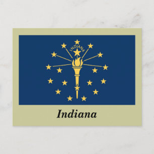Carte Postale Drapeau de l'État de l'Indiana