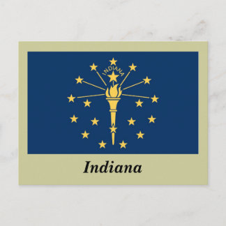 Carte Postale Drapeau de l'État de l'Indiana