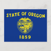 Carte Postale Drapeau de l'État de l'Oregon (Devant)